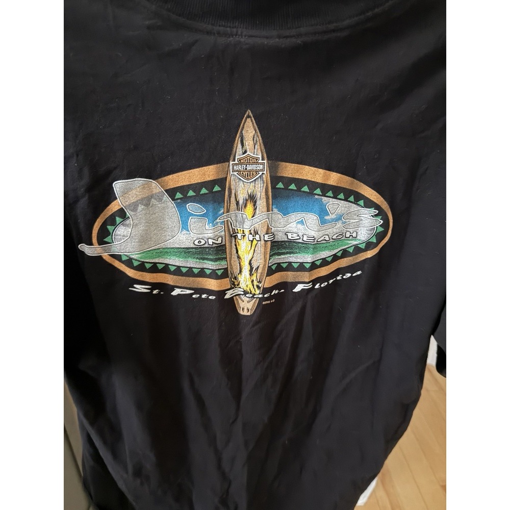 Harley Davidson T Shirt Eagle Graphic Mens XL St Pete Beach Florida - Picture 3 of 5